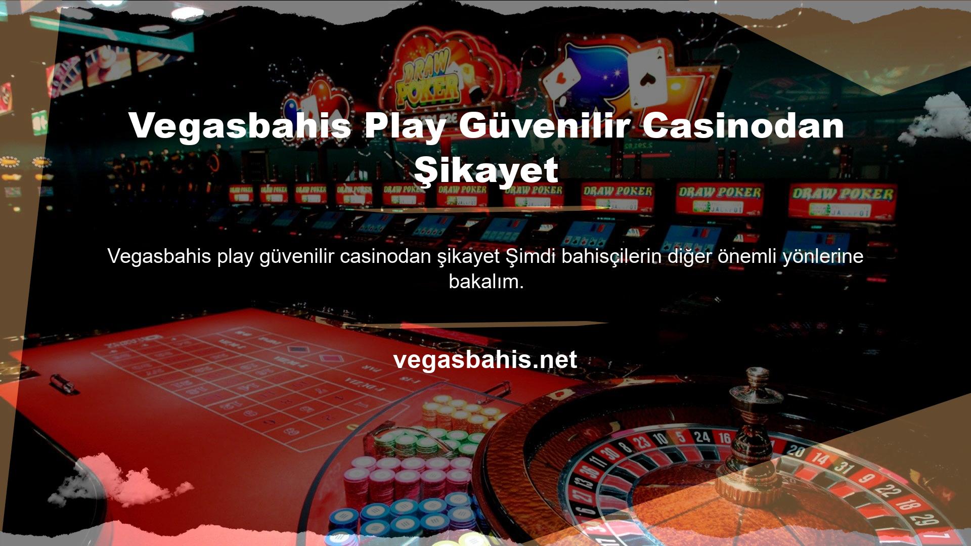Vegasbahis Play Güvenilir Casinodan Şikayet