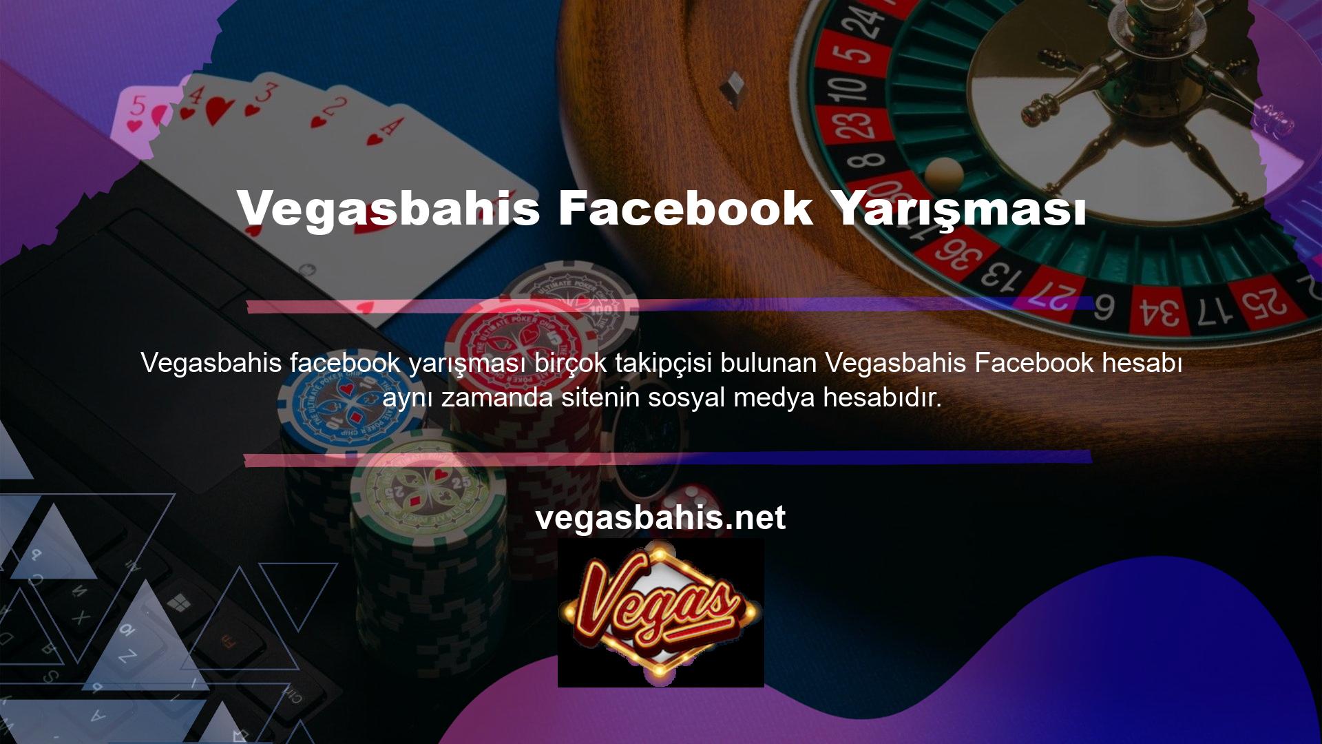 Bu hesabı aktif olarak kullanan Vegasbahis sosyal medya yarışması ilk olarak bu hesap üzerinden yapılmıştır