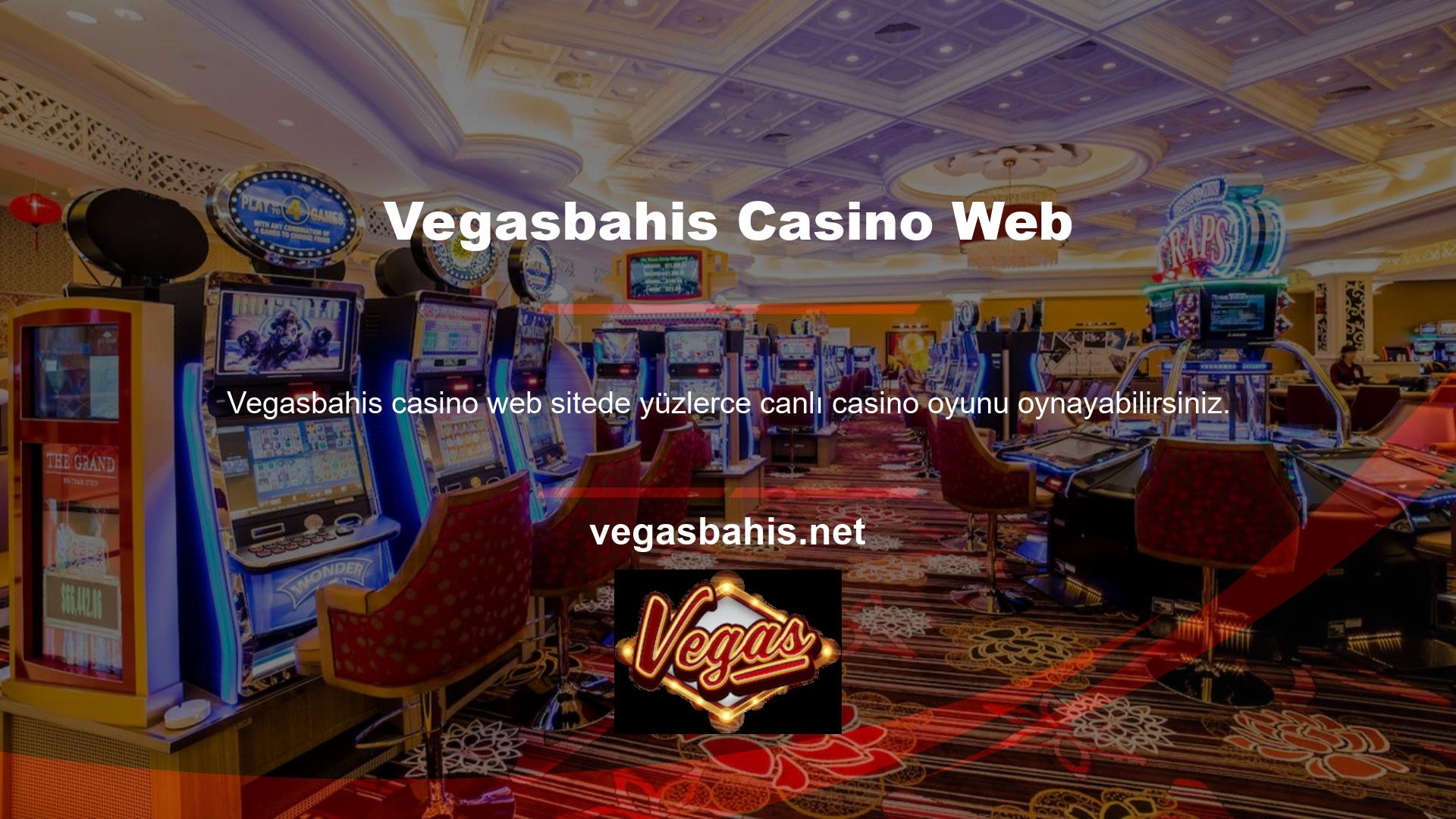 Casino web sitesinde yüksek oranlı oyunlar ve bahisler bulunmaktadır
